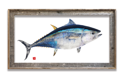 Framed Bluefin Tuna  41 x 22  framed print