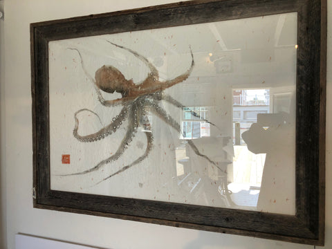 Original Octopus Print - Framed