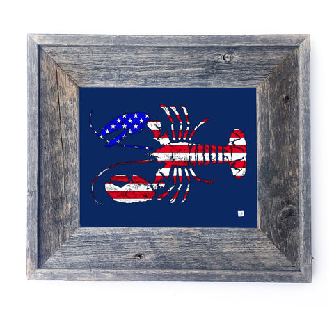 16 x 13 Framed USA Lobster