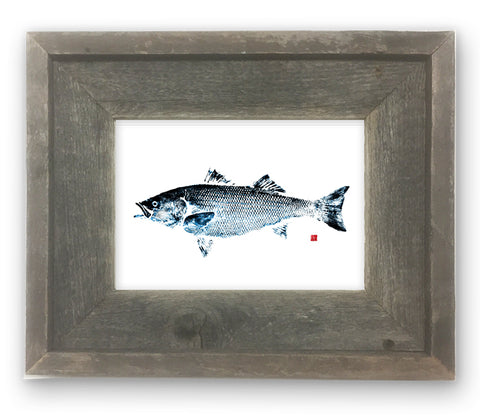 Small Framed Striped Bass- Blue tint