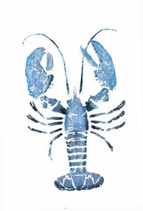 17 x 22 Blue Lobster Gyotaku Archival Print