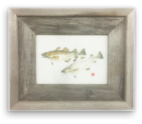 Small Framed Codfish pair