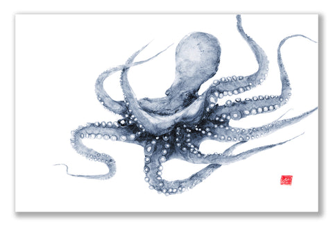 Aqua teal Octopus Placemat