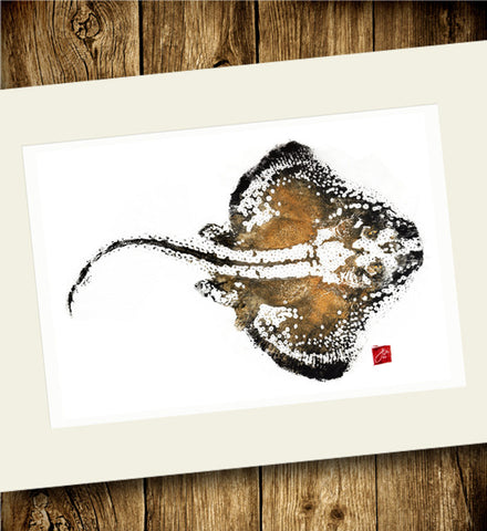 24x18 Limited Edition Skate Gyotaku Archival Print