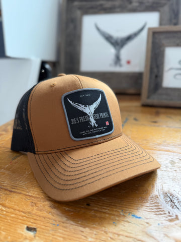 Caramel/black Tuna Tail Trucker Hat-