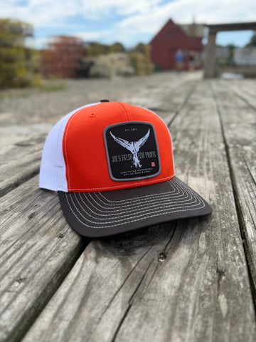Black / orange Tuna Tail Trucker Hat-