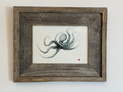 Small Framed Curly octopus