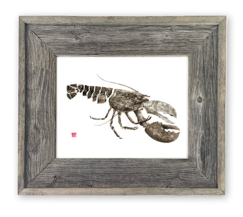 16 x 13 Framed Lobster side view