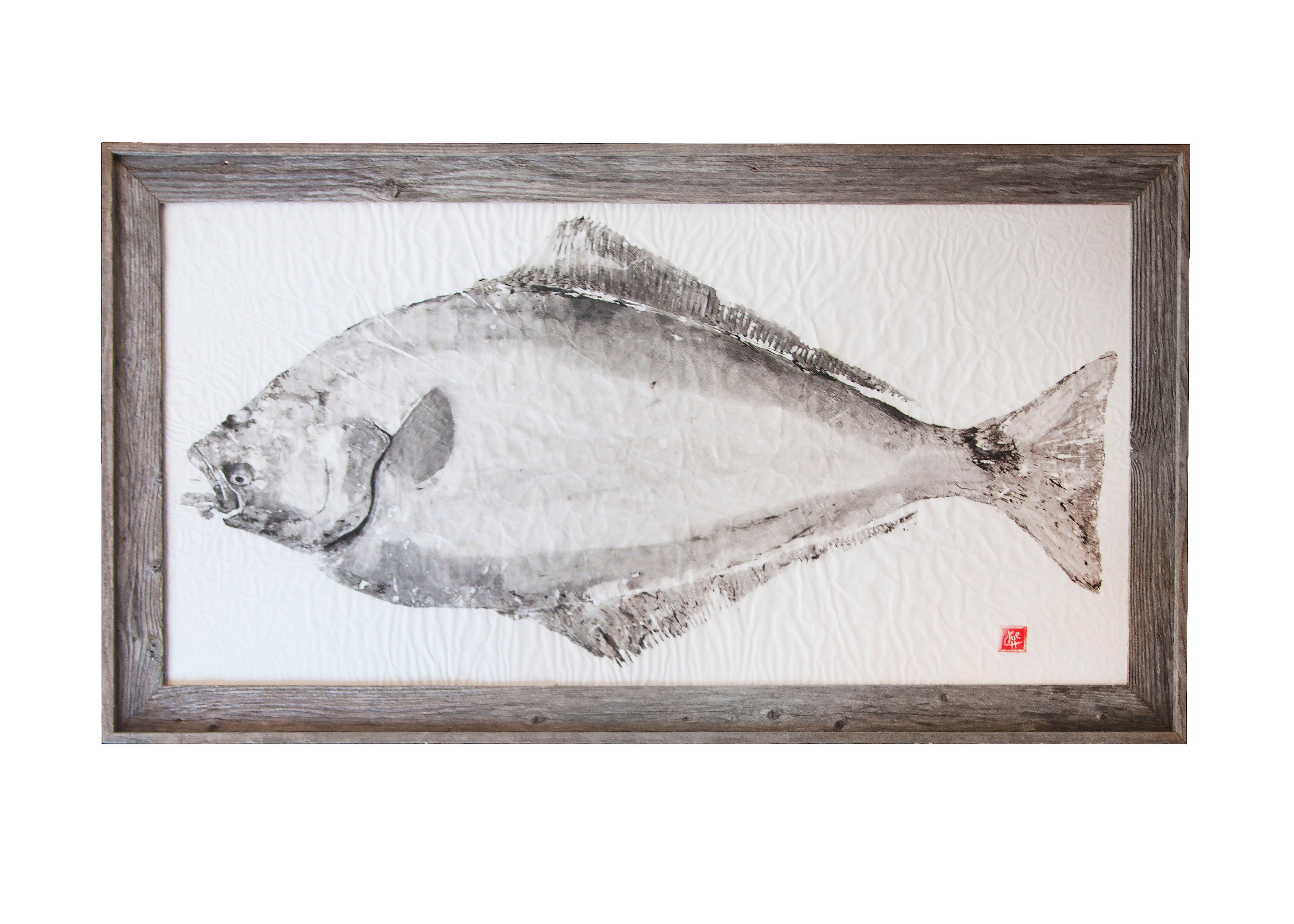 potha fish Halibut Original Print