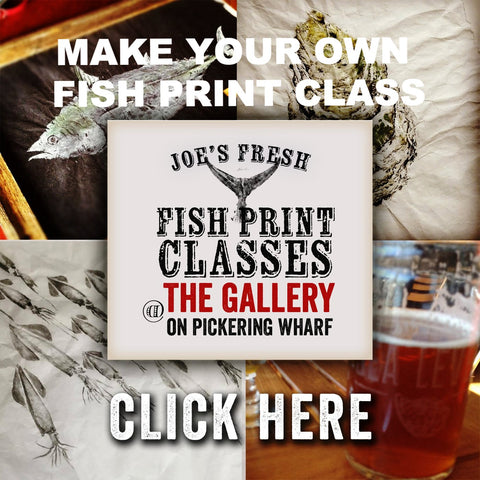 Gift Certificate  Fish print class for 2  -You choose the date and fish.