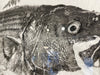 Striped bass  chasing baitfish 54 x 29- Original  Print