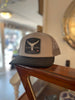 Grey/black Tuna tail Patch Trucker Hat-