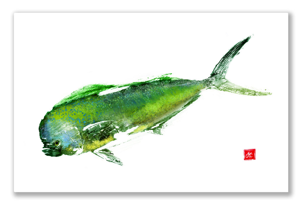 Mahi mahi Placemat - fishedimpressions