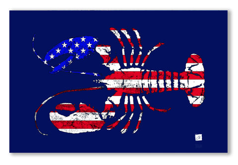 Patriotic Flag Lobster Placemat